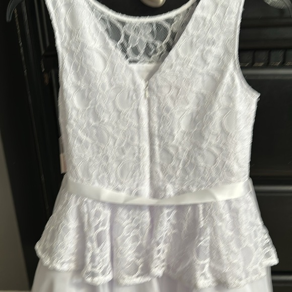 Pastourelle By Pippa and Julie White Dress Size 12 First Communion Wedding NWT - Picture 6 of 7